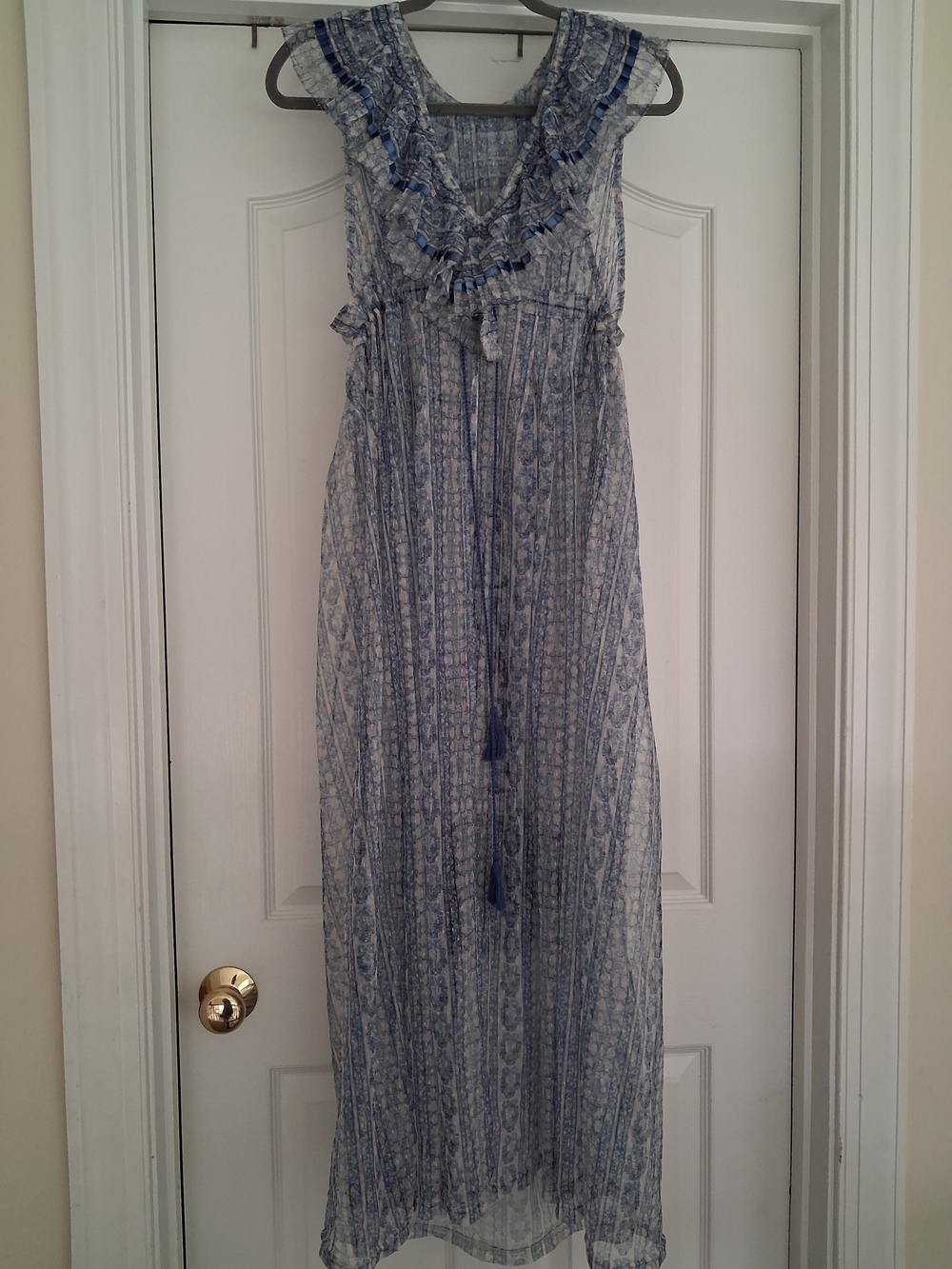 NEW Tag Free People Sheer In PaRIS Maxi Top Uk Edition - Picture 2 of 16